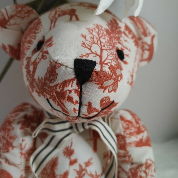 Teddy Bear Plush Mountain Print Rare - Picture 5 of 9